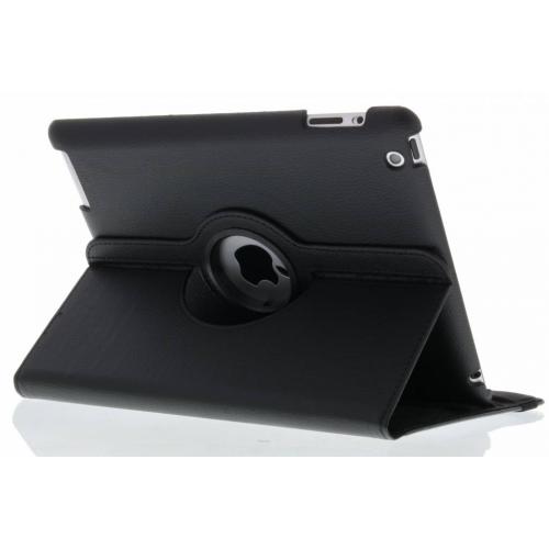 360° Draaibare Bookcase voor iPad 2 / 3 / 4 - Zwart