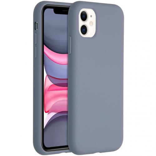 Accezz Liquid Silicone Backcover voor de iPhone 11 - Lavender Gray