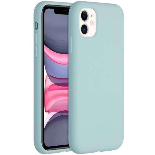 Accezz Liquid Silicone Backcover voor de iPhone 11 - Sky Blue