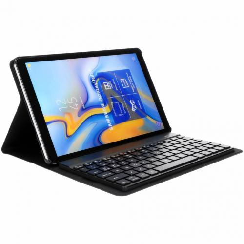 Bluetooth Keyboard Bookcase voor Samsung Galaxy Tab A 10.5 (2018) - Zwart