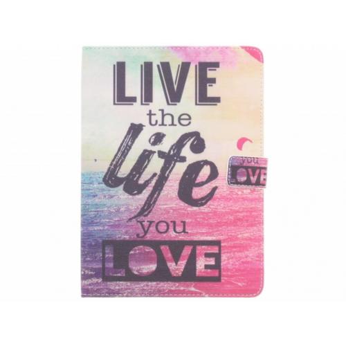 Design Softcase Bookcase voor iPad Air - Live the Life