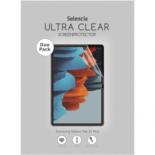 Duo Pack Ultra Clear Screenprotector voor de Samsung Galaxy Tab S7 Plus