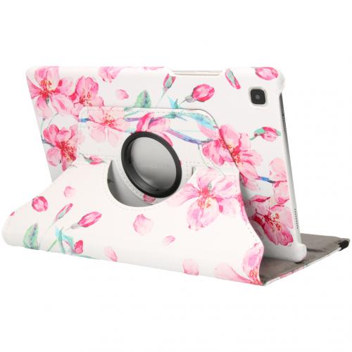 iMoshion 360° Draaibare Design Bookcase voor de Galaxy Tab A7 - Blossom Watercolor White