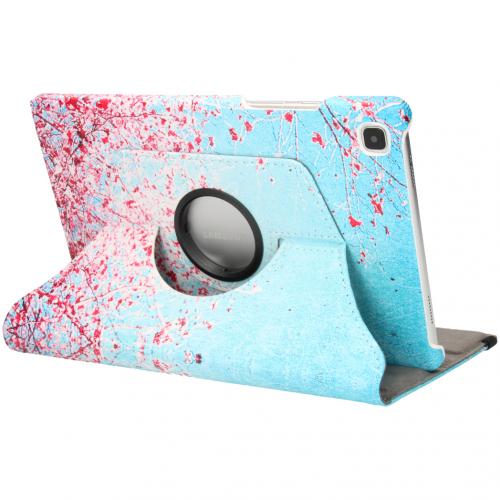 iMoshion 360° Draaibare Design Bookcase voor de Galaxy Tab A7 - Pink Blossom