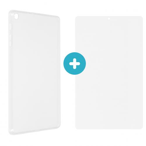 iMoshion Softcase Backcover + Glass Screenprotector voor de Samsung Galaxy Tab A 10.1 (2019)