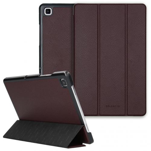 Kesia Slang Trifold Book Case voor de Samsung Galaxy Tab A7 - Donkerrood