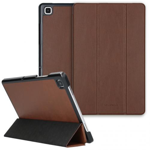 Nuria Vegan Lederen Trifold Book Case voor de Samsung Galaxy Tab A7 - Bruin