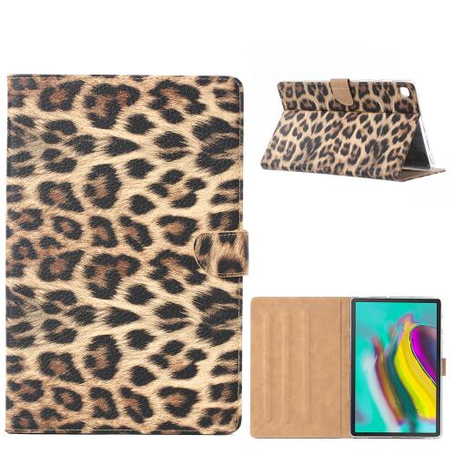 Panter print lederen standaard hoes 