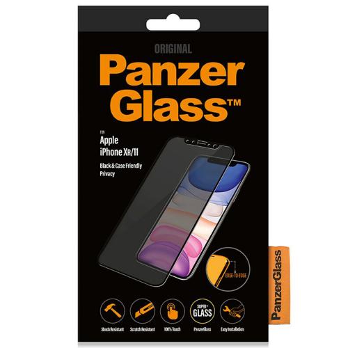 PanzerGlass Case Friendly Privacy Anti-Bacterial Screenprotector voor iPhone 11 / iPhone Xr