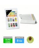 Polaroid Tablette Infinite+ 7'' 8go Blanche + Flip